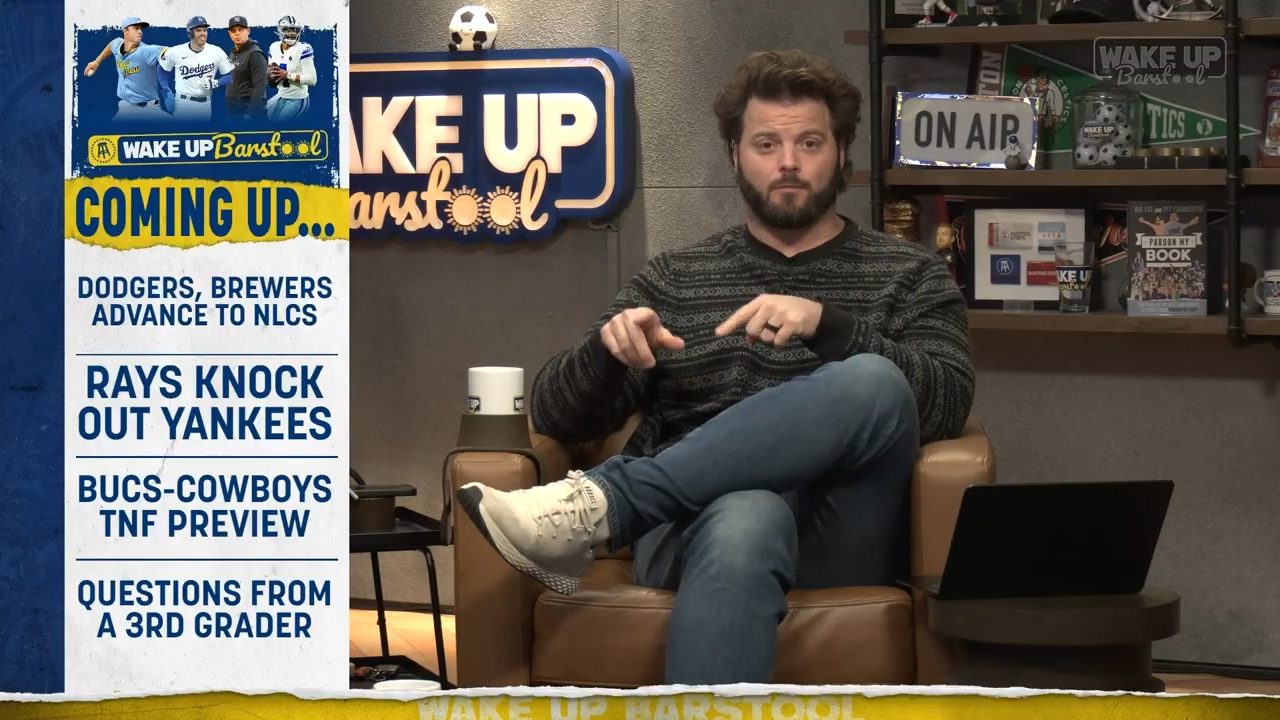 Rays Sweep Yankees, Dodgers Advance, Is Dak Elite? | Wake Up Barstool Full Episode